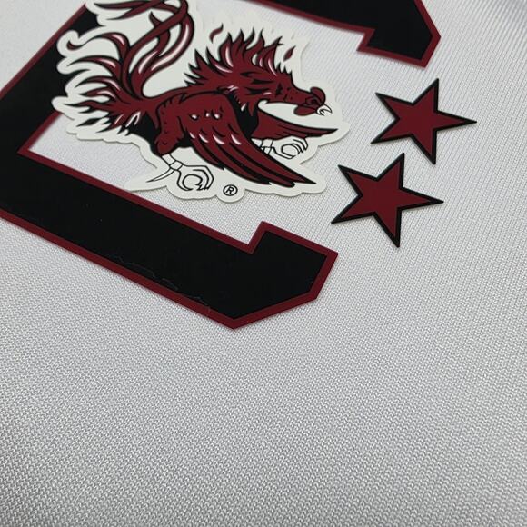 South Carolina Gamecocks Shirt Mens Large White Polo NCAA College Under Armour - Picture 11 of 16